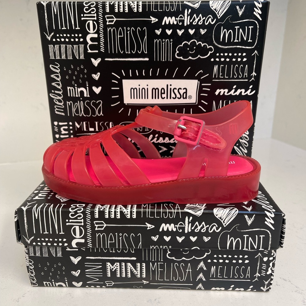 mini Melissa pink shoes